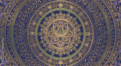 Adobe Illustrator Artwork. Luxury wallpaper design template.  Design for packaging design, social media post, cover, banner, creative post, Gold geometric pattern design vector