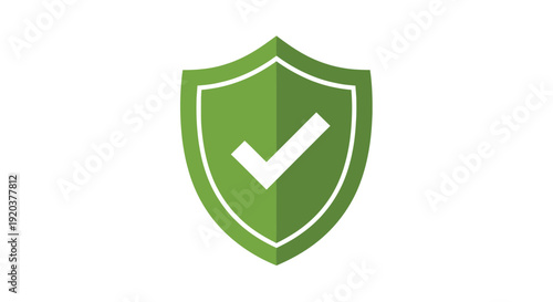 Green shield icon with a white checkmark symbolizing security and protection Free Download Green shield icon with a white checkmark symbolizing security and protection - GFXLoad