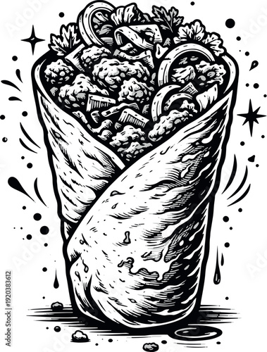 Shawarma Clip Art