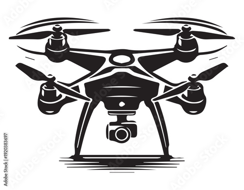 Drone clipart vector silhouette drones logo icon illustration Art