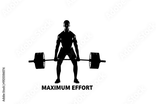 Athlete Performing Burpee Silhouette Vector for High Intensity Cardio and Full Body Fitness Training