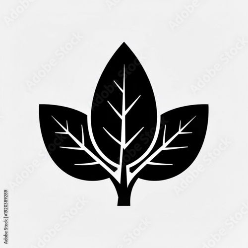 Green eco tree vector icon with leaves symbolizing nature, growth, and environmental sustainability