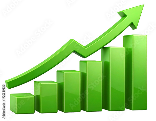 Free Download Firefly_Isometric flat design concept of web analytics data analysis business reporteting res - Firefly_PNG, green upward graph isolated on transparent, financial growth, market growth, upw  - GFXLoad