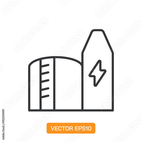 Energy line icons- Mini collection and editable stroke series icon