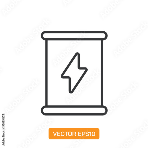 Energy line icons- Mini collection and editable stroke series icon