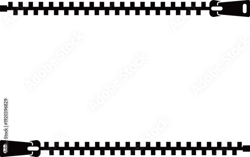 ファスナーのフレーム　ブラック