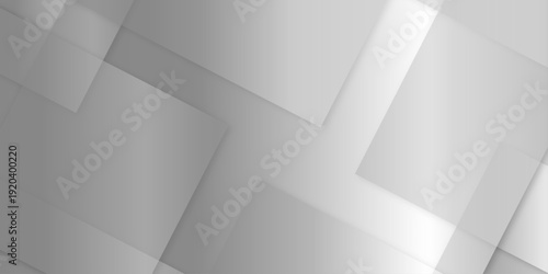 Abstract white and gray technology concept diamond triangle geometric line background. modern seamless business technology concept geometric shapes. squares and triangle with soft shadows as pattern.