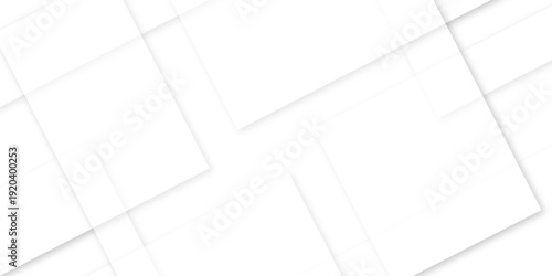 Abstract white and gray technology concept diamond triangle geometric line background. modern seamless business technology concept geometric shapes. squares and triangle with soft shadows as pattern.