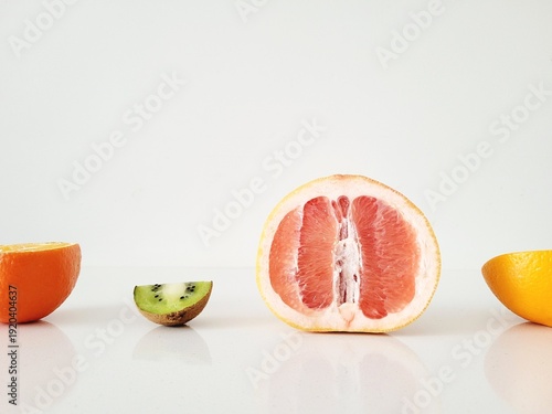 Aromatic pieces of delicious fruits