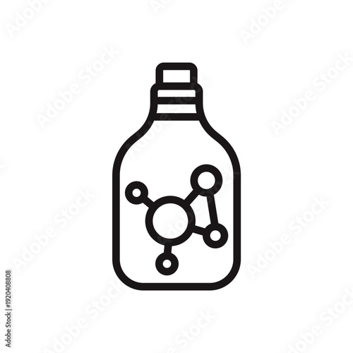 solvent icons minimalist flat style design, solvent Vector illustration on white background