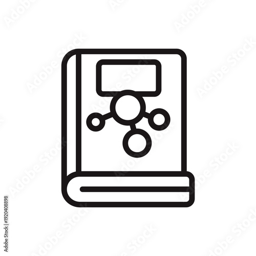 chemistry book icons minimalist flat style design, chemistry book Vector illustration on white background