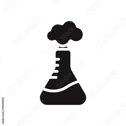 chemical reaction icons minimalist flat style design, chemical reaction Vector illustration on white background