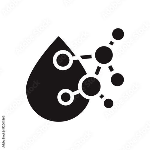 acid icons minimalist flat style design, acid Vector illustration on white background
