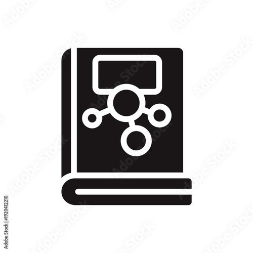 chemistry book icons minimalist flat style design, chemistry book Vector illustration on white background