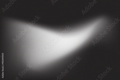 Abstract dark background with organic white glow and soft smoky light texture