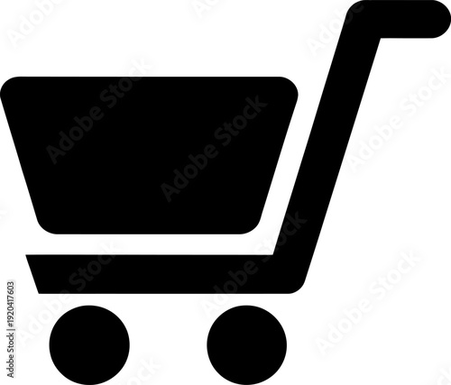 A digital 3d illustration of a shopping cart icon displayed on a blank computer monitor screen symbolizing modern internet business technology and web communication