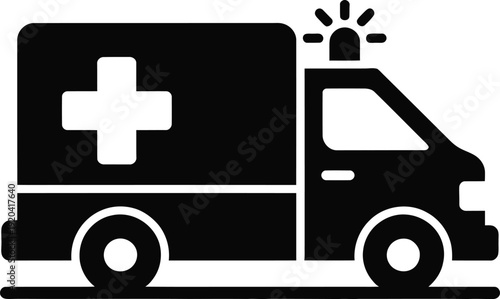 Hospital Ambulance Graphic – Urgent Healthcare Transport Symbol