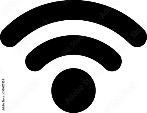 A 3d graphic of a black RSS symbol made of spheres represents a modern wireless network icon for web feed communication and internet news connection technology