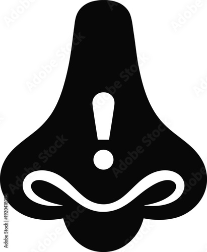 Health Allergy Alert Icon – Patient Care and Medical Warning Symbol