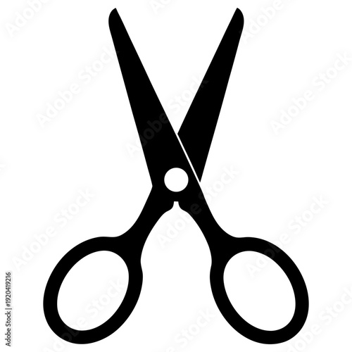 Scissors Silhouette Vector On Transparent Background
