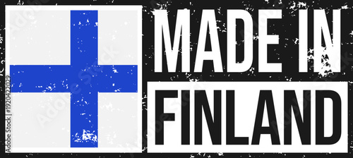 Finland Made In Grunge Stamp