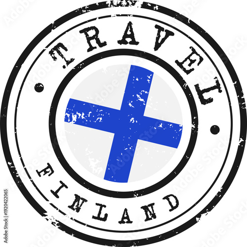 Finland Travel Grunge Stamp