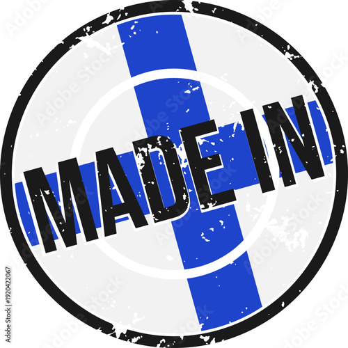 Finland Made In Grunge Stamp