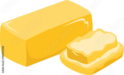 Cheese Block and Slices Isolated on Transparent Background Gourmet Dairy Concept