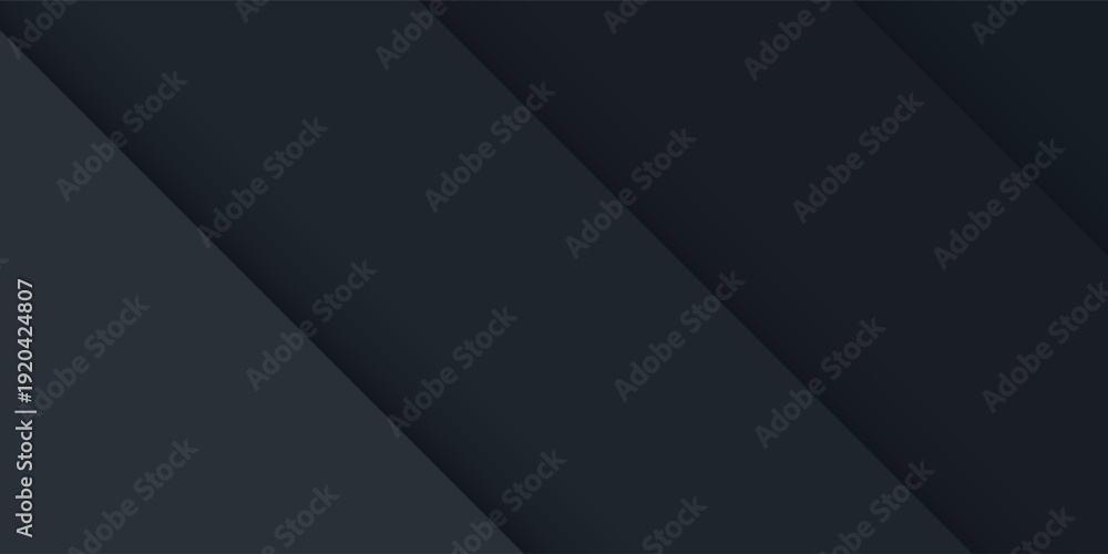Obraz premium Dark neutral background for wide banner. Abstract Illustration. Luxurious black line background