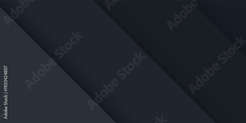 Dark neutral background for wide banner. Abstract Illustration. Luxurious black line background