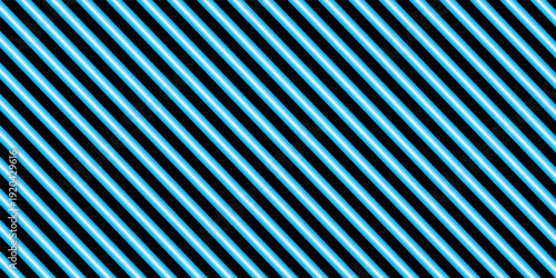 Image of glowing neon blue lines moving on seamless loop on black background. repetition colour and movement concept digitally generated image.