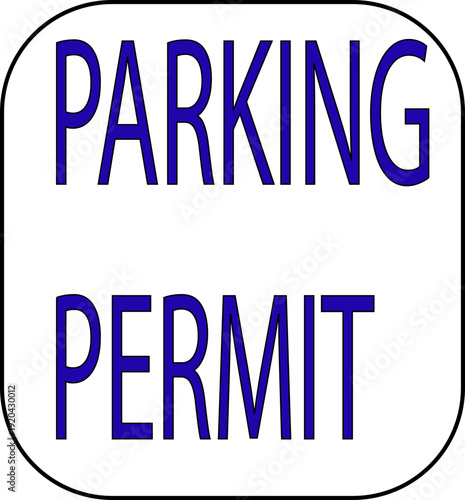 Blue square parking sign with white letter P. Car parking icon, car parking area sign. Car, bus, trolleybus, truck, bike, motorbike, scooter parking icon, linear sign isolated vector.