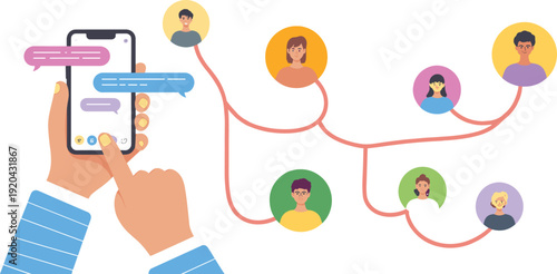 Diverse group of people expressing frustration, anger, and confusion with symbolic thought bubbles representing mental stress and emotional problem solving.