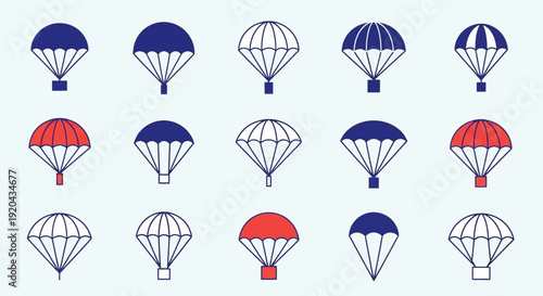 Parachute Pattern, Skydiving Sport Background