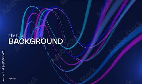 Ai tech background with abstract dot line pattern. Design education big data, future digital network, business connect and science concept for banner, web or presentation.