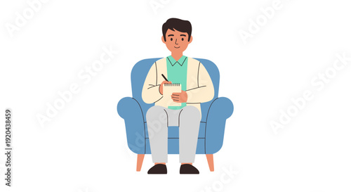 Psychologist offering therapy and support to patients in a comfortable setting