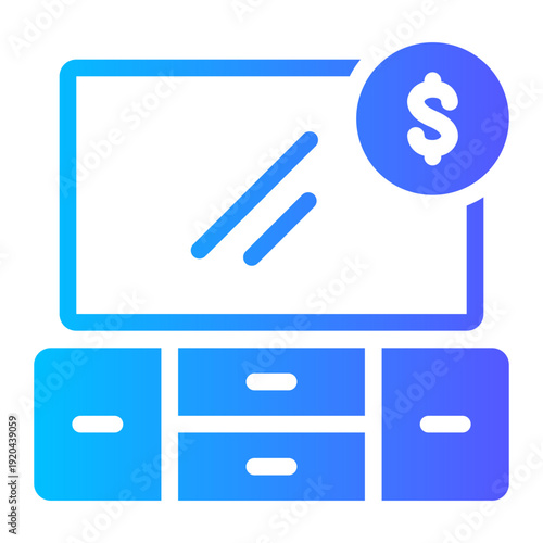money gradient icon