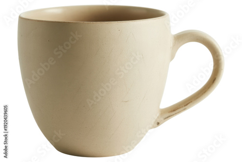 Beige Ceramic Coffee Mug beige mug ceramic mug coffee cup isolated on a transparent background