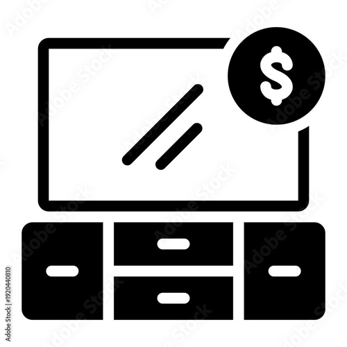 money glyph icon