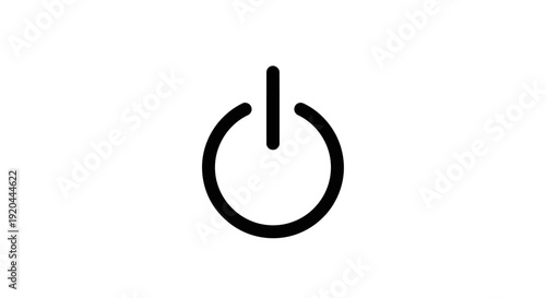 Power Button Icon: Modern Symbol for On/Off Function