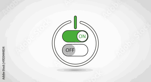 Power Button On State, Green Switcher Icon