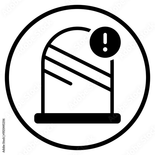 warning glyph icon