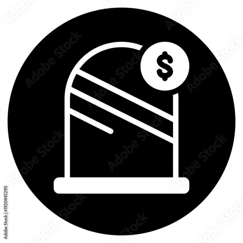 money glyph icon