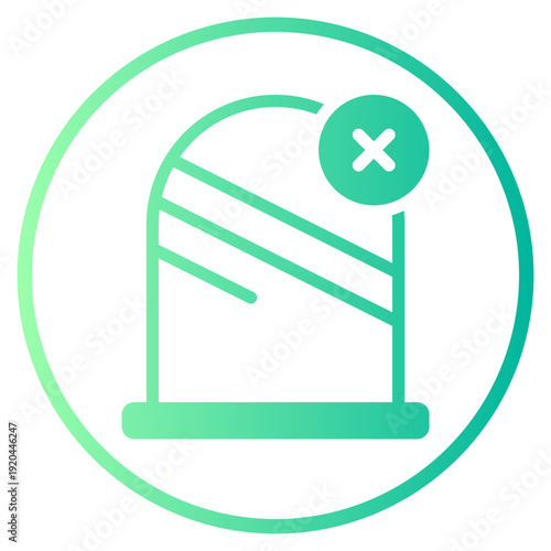 delete gradient icon