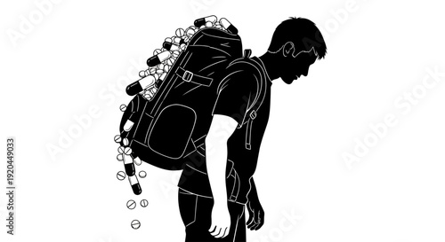 Man with large oxygen tank on back diving into water scene image (2014)