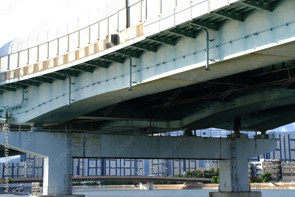 Fototapeta premium Architectural Beauty of Bridge Underside