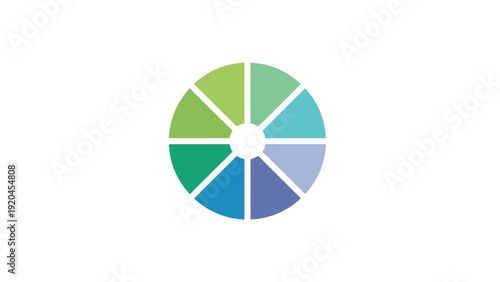 Color Wheel Diagram Segments.