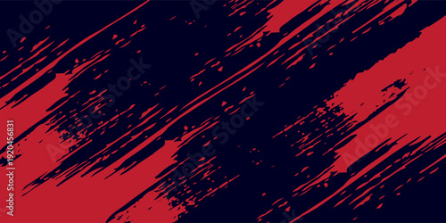 red vector layout with flat lines on backround blue. Decorative shining illustration with lines on abstract template.