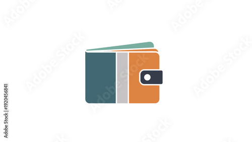 Colorful Wallet with Snap Closure.