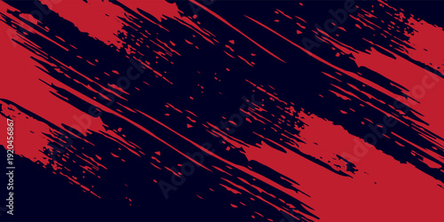 red vector layout with flat lines on backround blue. Decorative shining illustration with lines on abstract template.